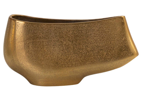 Vaso in alluminio d'oro 26x7x12 cm