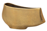 Vaso in alluminio d'oro 26x7x12 cm