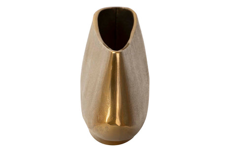 VASE ALLUMINUM GOLD 35X10X17 CM