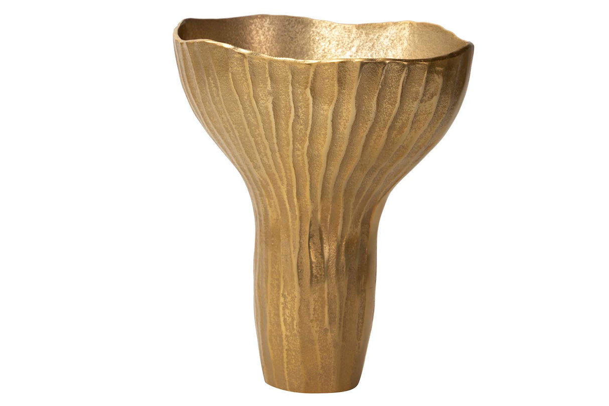 Goldene Aluminiumvase 27x22x30 cm