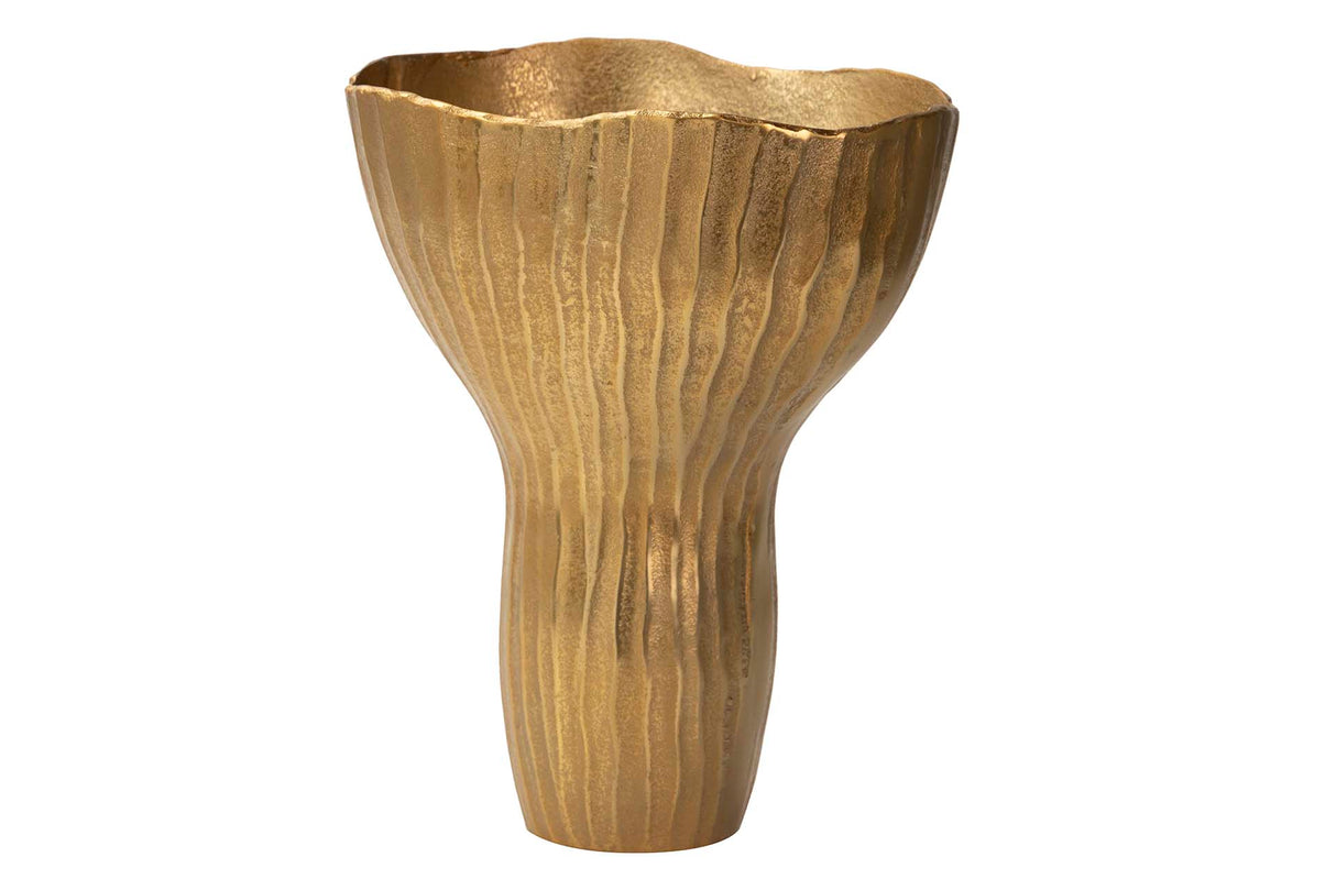 Vase en aluminium d'or 31x23x38 cm