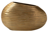 VASE ALLUMINUME DORADO 32X10X19 CM