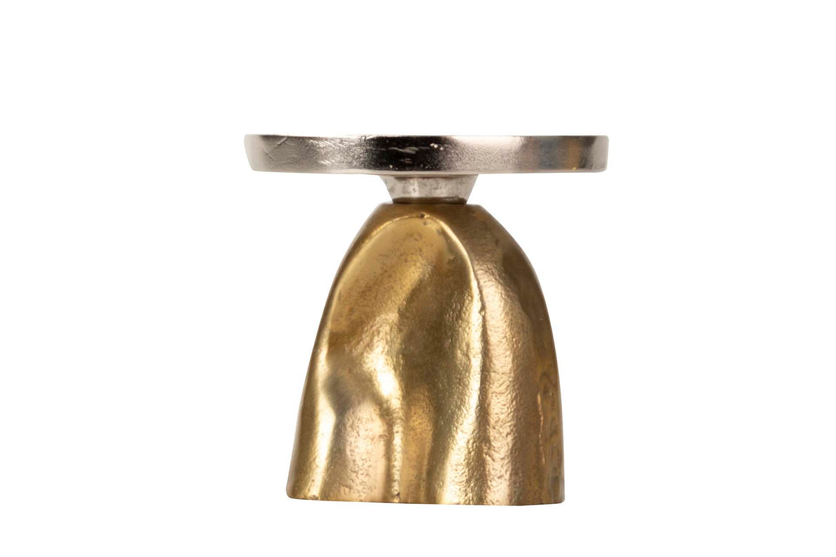 Silber / Gold -Aluminiumhalter 14x14x14 cm