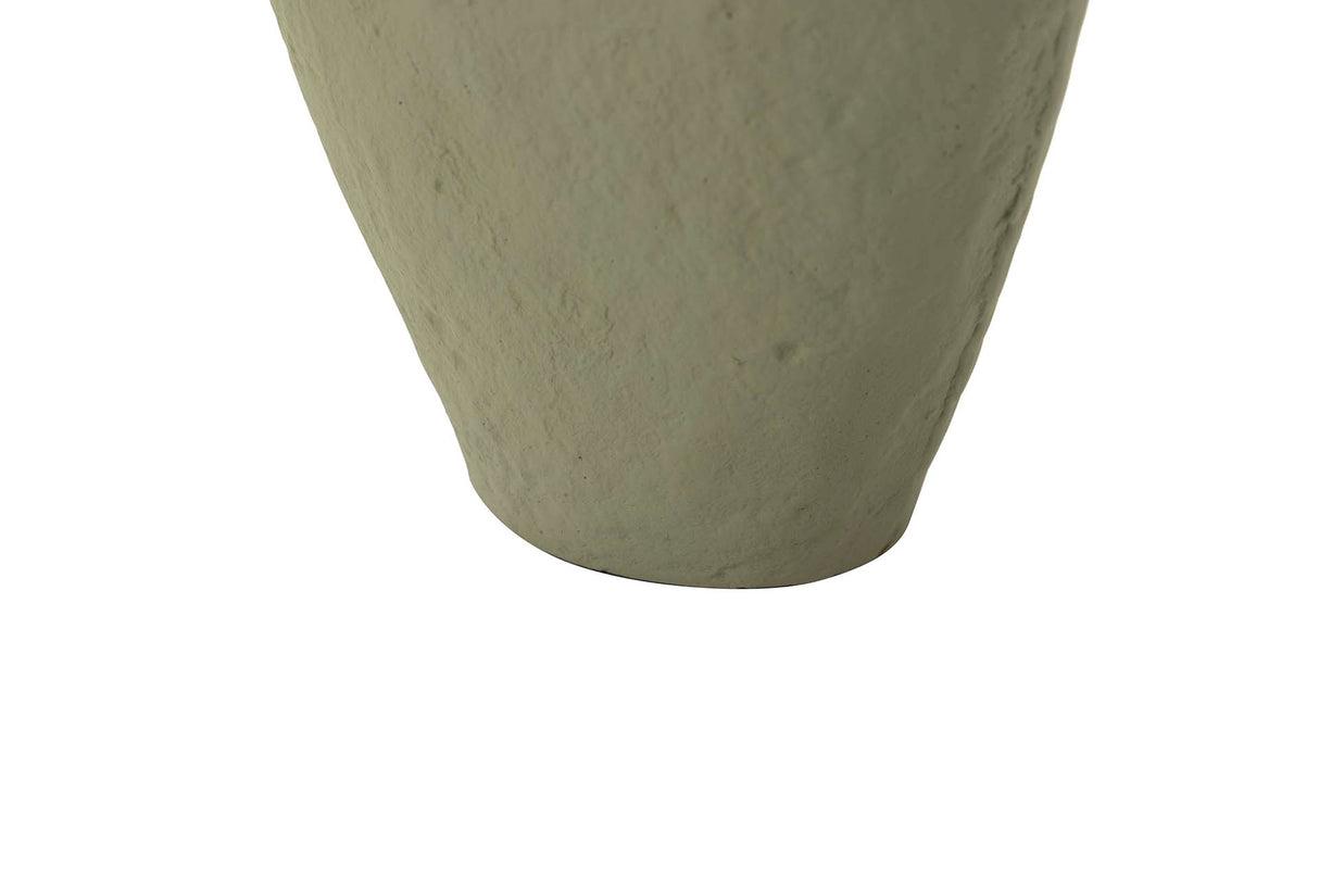 VASE ALLUMINUM GREEN 21x11x33 cm