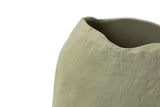 VASE ALLUMINUM GREEN 21x11x33 cm