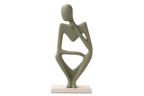 FIGURA ALUMINIO VERDE 17x10x37 CM