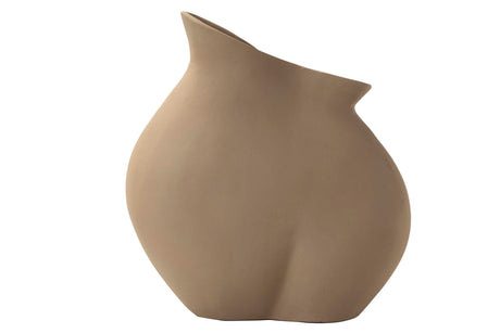 Beige Aluminium Vase 26x14x28 cm