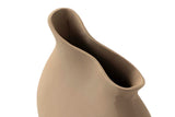 Vase en aluminium beige 26x14x28 cm