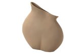 Beige Aluminium Vase 26x14x28 cm