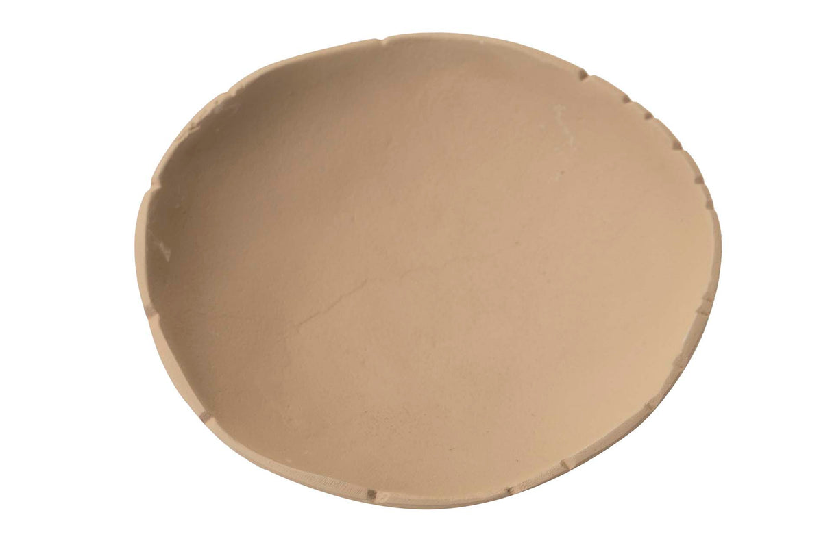 18x18x5 cm Centre d'aluminium beige