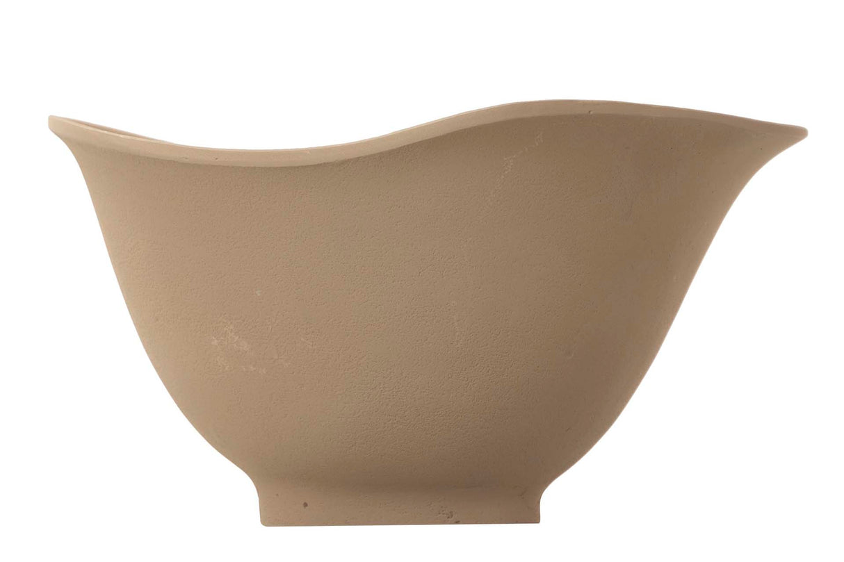 Centro di alluminio beige 23x19x12 cm