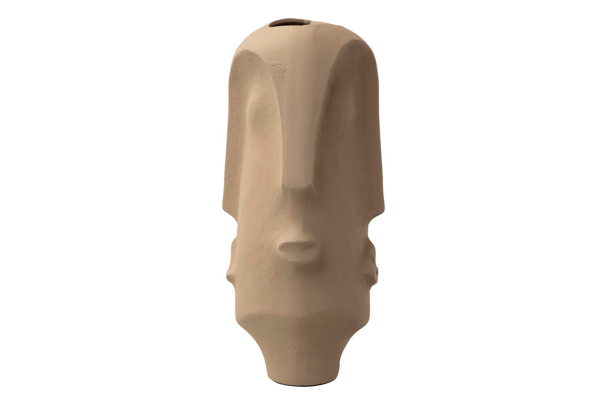 Face face en aluminium beige 24x16x35 cm