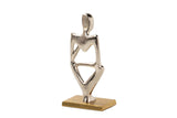 Figur Person Alaun. Silber / Gold 15x9x29 cm