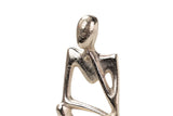 Figur Person Alaun. Silber / Gold 15x9x29 cm