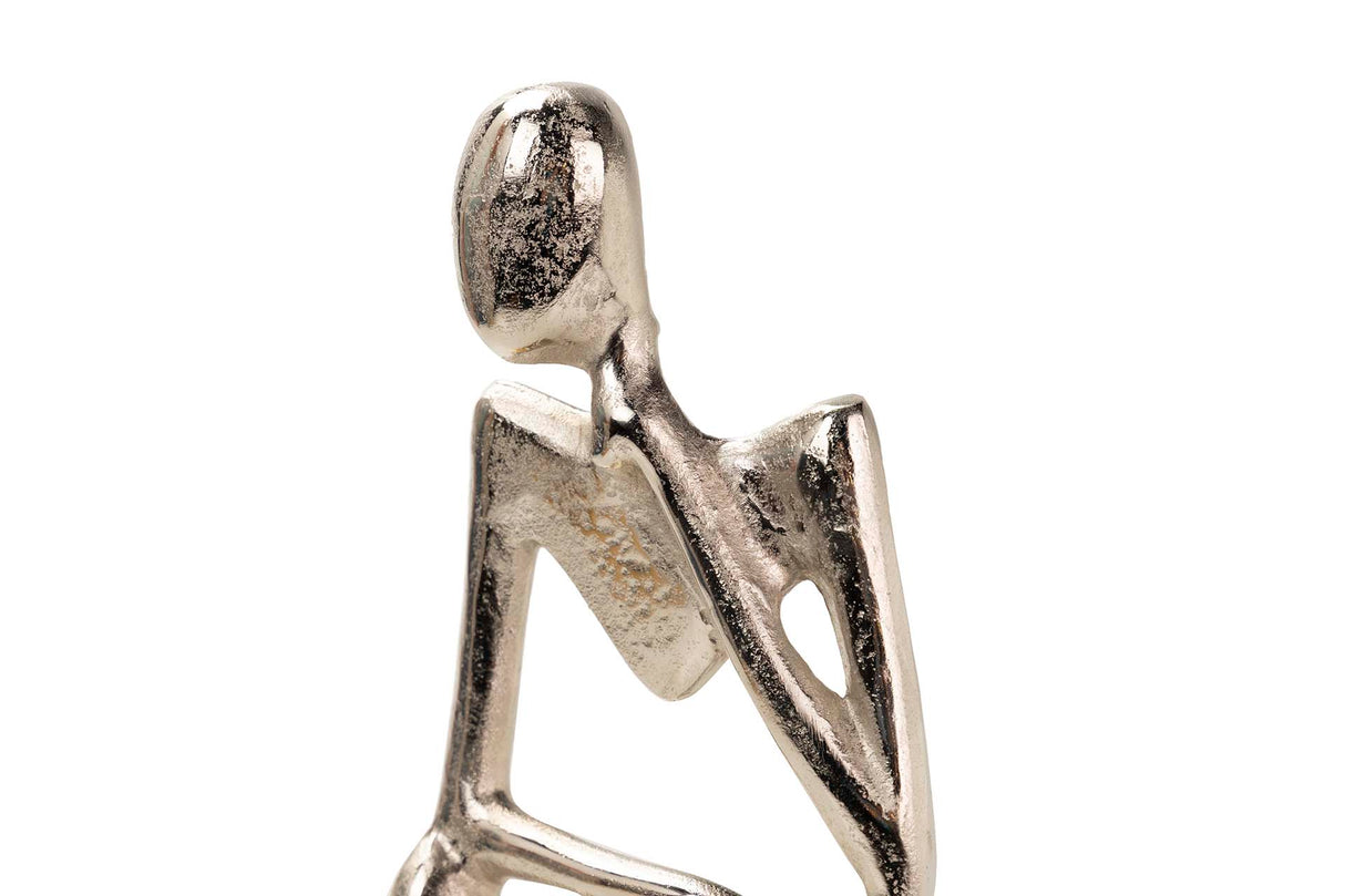 Figur Person Alaun. Silber / Gold 17x10x37 cm