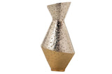 Silver / Gold Aluminium Florer 17x17x33 cm