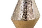 Silver / Gold Aluminium Florer 17x17x33 cm