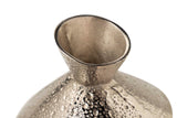 Silber / Gold -Aluminiumvase 23x23x22 cm