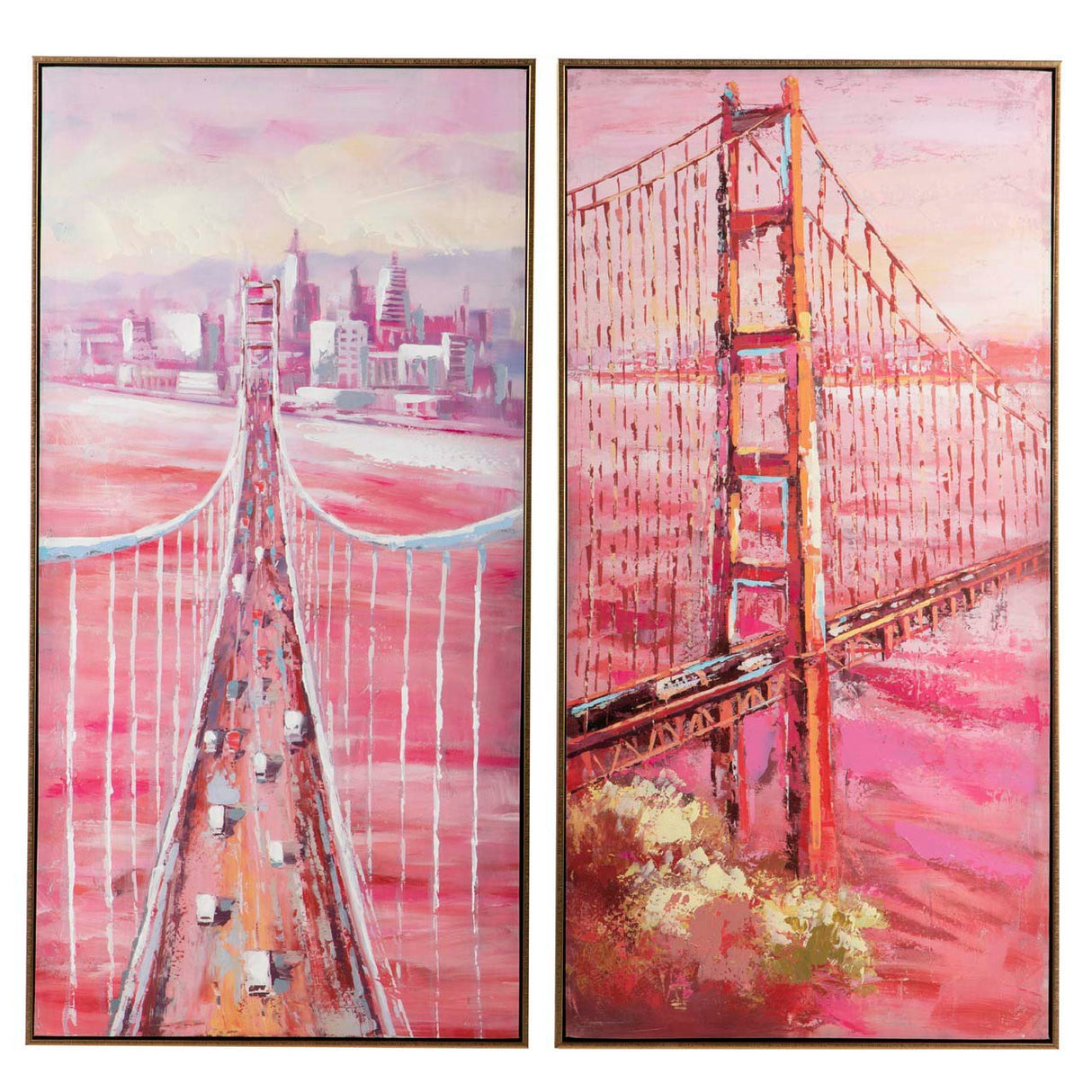 Imposta 2 tabelle di bridge Brooklyn 52x4,5x102 cm