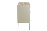 APARADOR METAL BAMBU BEIGE MARRON 120x41x82 CM