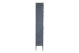 LIBRERO METAL BAMBU AZUL MARRON 65x31x186 CM