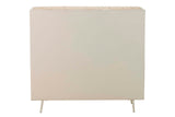 APARADOR METAL BAMBU BEIGE MARRON 100x34x91 CM