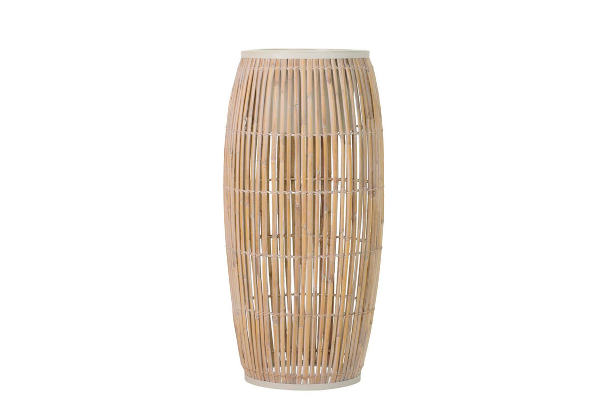 Mettero Metal Bambu bege marrom 41x41x91 cm