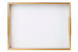 SET 2 BANDEJAS CRISTAL PU 40x30x5 35x25x5 CM