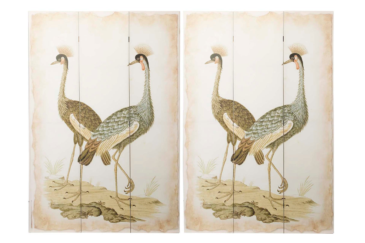 BIOMBO CANVA GARZAS 120x3x180 CM