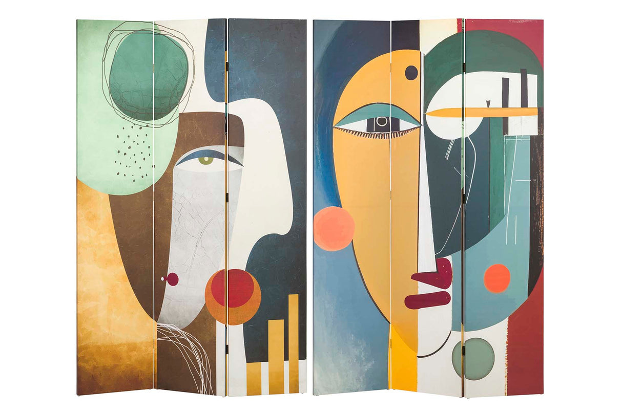 Canva Biombo Faces Abstract 120x3x180 cm