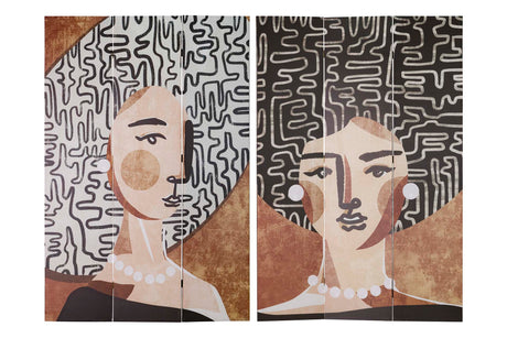 Canva Biombo -Frauen 120x3x180 cm