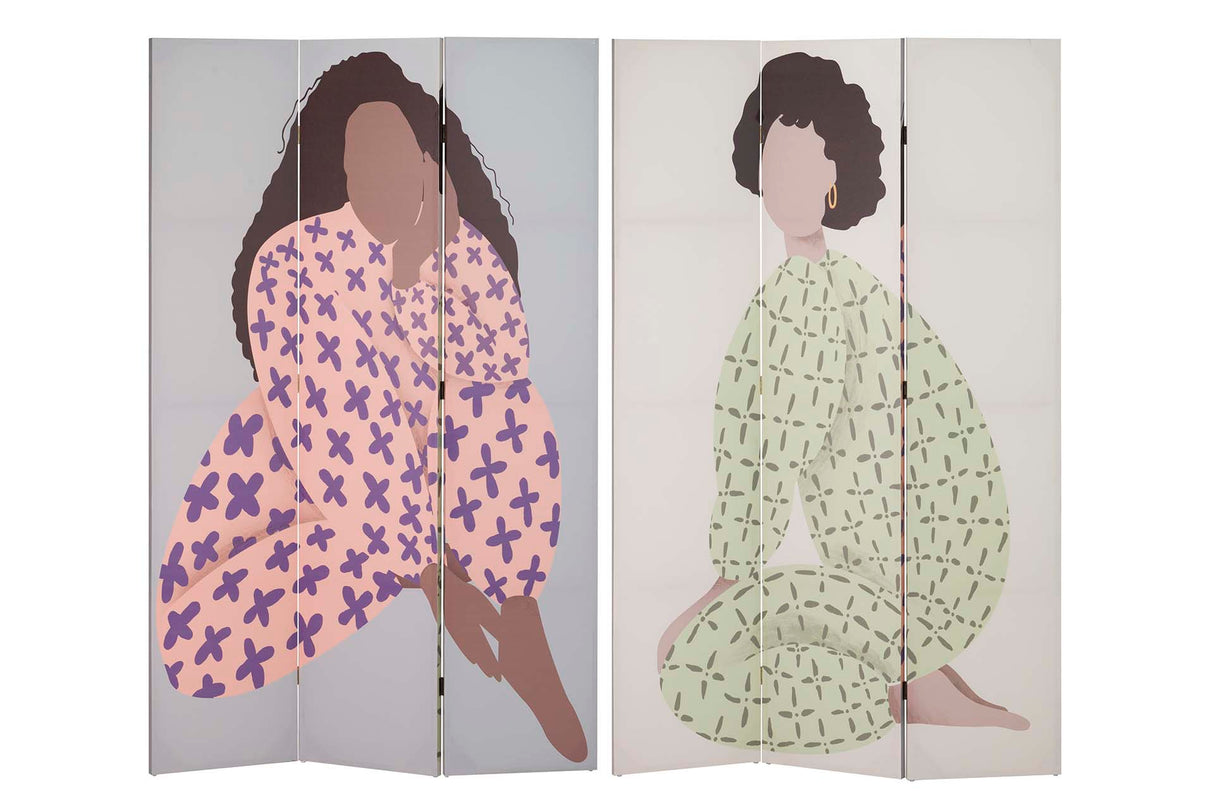 BIOMBO CANVA MUJER 120x3x180 CM