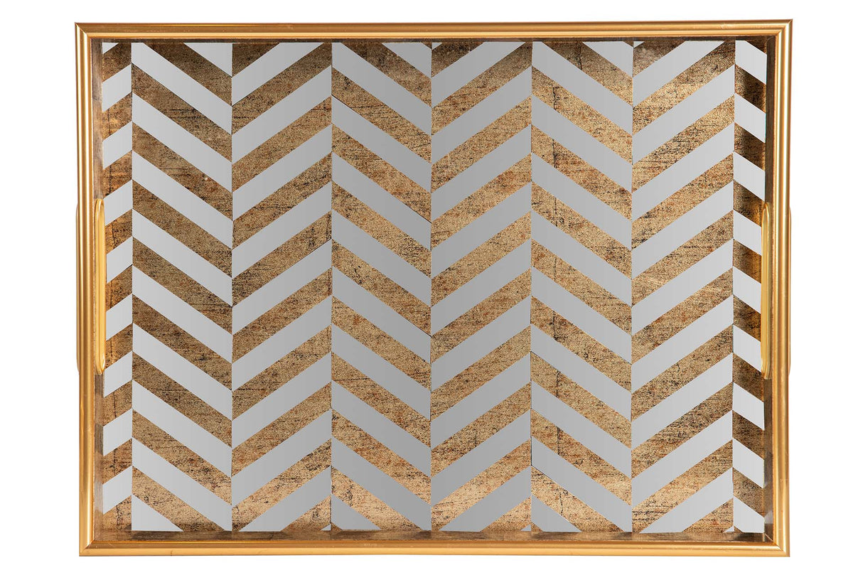 SET 2 BANDEJAS CRISTAL PU 40x30x5 35x25x5 CM