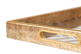 SET 2 BANDEJAS CRISTAL PU 40x30x5 35x25x5 CM