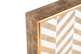 SET 2 BANDEJAS CRISTAL PU 40x30x5 35x25x5 CM