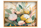 SET 2 BANDEJAS CRISTAL PU 40x30x5 35x25x5 CM