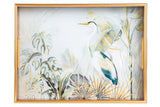 SET 2 BANDEJAS CRISTAL PU 40x30x5 35x25x5 CM