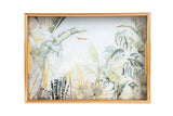 SET 2 BANDEJAS CRISTAL PU 40x30x5 35x25x5 CM