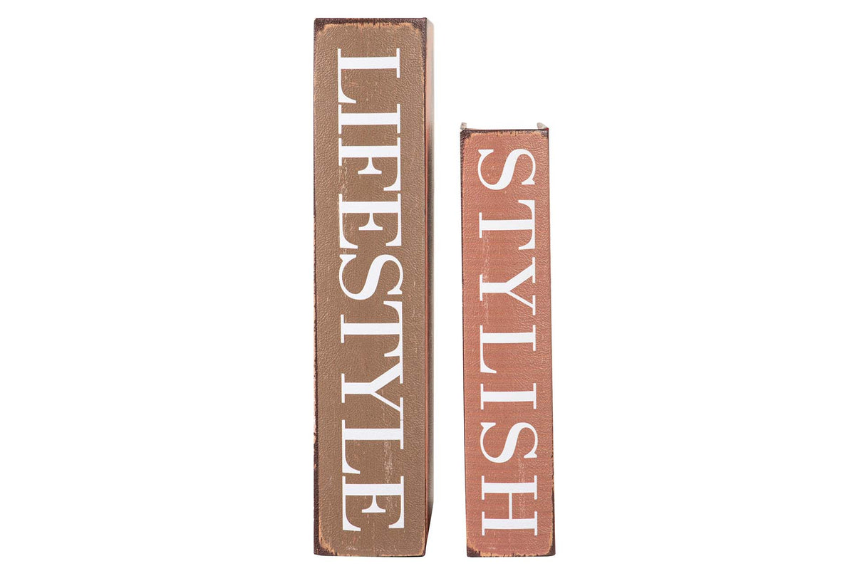 SET 2 CAJAS LIBRO MUJERES 34x25x7 27x20x6 CM