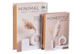 SET 2 CAJAS LIBRO DECORACION 34x25x7 27x20x6 CM