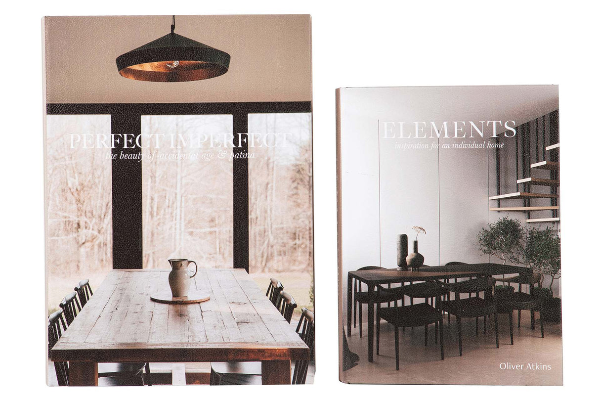 SET 2 CAJAS LIBRO DECORACION 34x25x7 27x20x6 CM