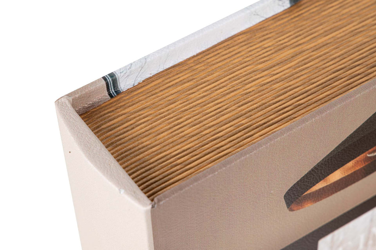 SET 2 CAJAS LIBRO DECORACION 34x25x7 27x20x6 CM