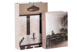 SET 2 CAJAS LIBRO DECORACION 34x25x7 27x20x6 CM