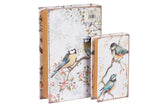 SET 2 CAJAS LIBRO ESPEJO 33x22x7 23x14x5 CM