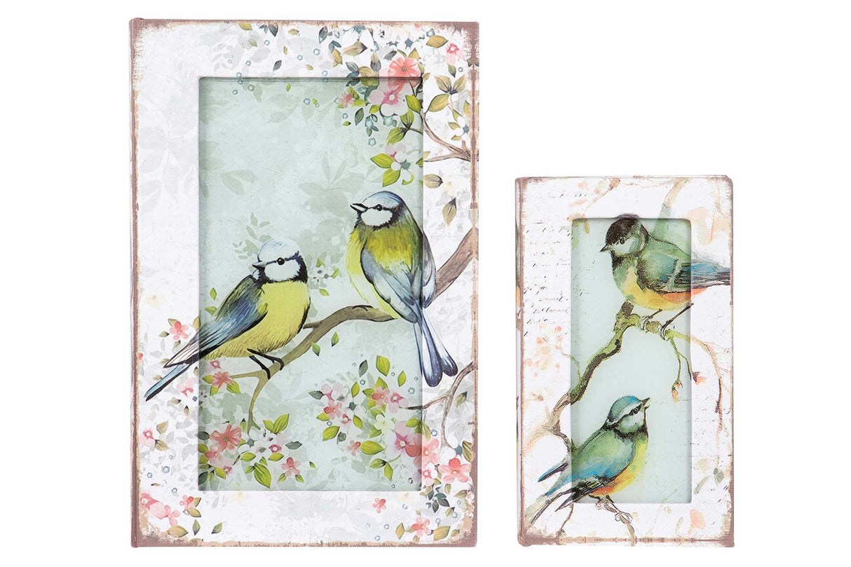 SET 2 CAJAS LIBRO ESPEJO 33x22x7 23x14x5 CM