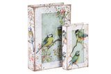 SET 2 CAJAS LIBRO ESPEJO 33x22x7 23x14x5 CM