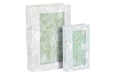 SET 2 CAJAS LIBRO ESPEJO 33x22x7 23x14x5 CM