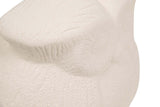 FIGURA BUHO CERAMICA BEIGE 17x17x17 CM