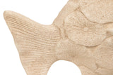 FIGURA PEZ CERAMICA MARRON 34x29x11 CM