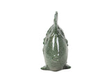 Poisson en céramique verte Figure 30x24x10 cm